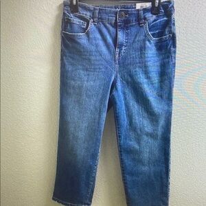 B) Style & Co High Rise Shimming Pocket Crop Capri Jeans size 4P